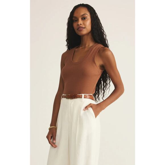 Z Supply Sirena Rib Tank - Teakwood NWT VARIOUS SIZES - Picture 3 of 5